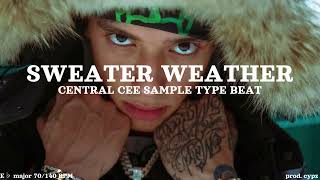 FREE Central Cee X Sample Drill Type Beat 2024  quotSWEATER WEATHERquot prod cypz [upl. by Filippo414]