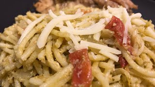 Pasta Pesto alla Genovese Pesto Spaghetti with Ready made Sauce Pesto Easy amp Quick Recipe [upl. by Drislane]