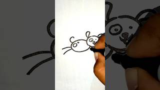 CARTOON OF CUTE PUPPY RUNNING 🐕 ll EASY DRAWING lladityaartacademy viral shorts [upl. by Aiset220]