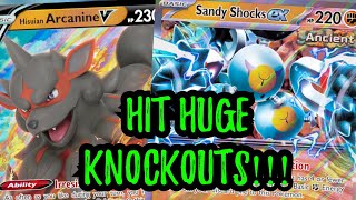 Sandy Shocks ex and Arcanine V are POWERFUL Combo Pokemon TCG Live [upl. by Alikahs333]