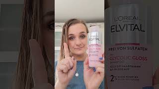 Die neue Haarserie Loréal Elvital Glycolic Gloss im Test [upl. by Suiravaj]