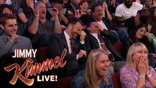 Sacha Baron Cohen Shows EXTREMELY Graphic Movie Clip to “Kimmel” Audience [upl. by Biagio]