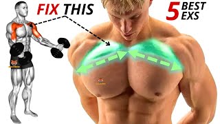 5 BEST UPPER CHEST WORKOUT AT GYM [upl. by Ardnekan]