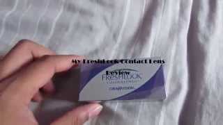 Contacts amp Solution Review Freshlook Colorblends Honey [upl. by Anyotal]