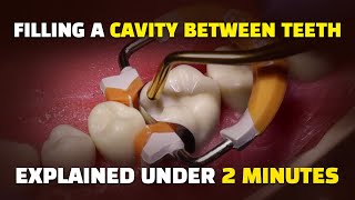 Filling a Cavity between Teeth Class II Composite Resin Procedure to treat an interproximal cavity [upl. by Assereht]