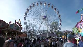 Riesenrad ScheidacherKaiser  AußenansichtOffride Landshut  Frühjahrsdult 2023 [upl. by Akamahs]