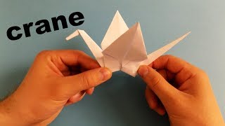 How To Make a Paper Crane Origami  Step by Step Easy [upl. by Dolores]