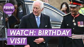 WATCH King Marks Birthday by Visiting Coronation Food Project Hub in Deptford [upl. by Alaaj]