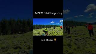 New Zealand Forest Managers Silviculture Competition 2024 🌲 Best planter 🥇 youtubeshorts forest [upl. by Innavoig]