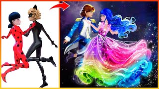 Miraculous Ladybug Catnoir Transformation In Party  Miraculous Cartoon Art  Fashion Wow [upl. by Laehcim]