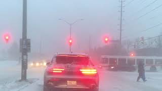 Driving in snow storm Mississauga [upl. by Kreindler764]