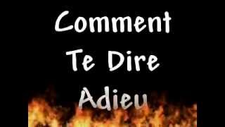 Bernie Vuillemin  Comment Te Dire Adieu  Â² Cover Francoise HARDY [upl. by Ronoh]