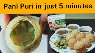 Jalani pani puri magic  Golgappe just in 5 min  5 मिनट में गोलगप्पे बनाएं  Pani Puri recipe [upl. by Olrak752]