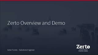 Zerto Overview and vSphere to vSphere Failover Live Demo [upl. by Netsoj]