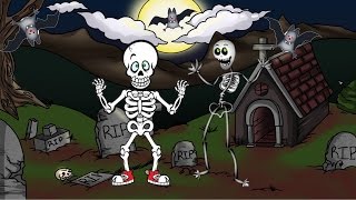 💀☠️ Las Calaveras Salen de Su Tumba Chumbala Cachumbala 💀☠️  Canciones Infantiles de Halloween [upl. by Gisser]