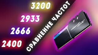 2400 vs 2666 vs 2933 vs 3200Mhz 🆚 Сравнение частот оперативной памяти на RYZEN 5 2600 [upl. by Isleana]