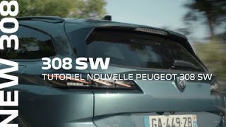 Tutoriel Nouvelle PEUGEOT 308 SW  Modularité rang 2 et coffre [upl. by Duhl56]