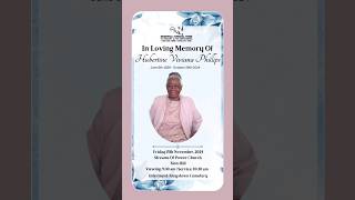 Hubertine Phillips  Funeral Announcement FuneralObituariesSVG [upl. by Fasto]