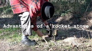 Petromax rocketstove test  fuel economy  raketenoventest RF33 [upl. by Zahc]