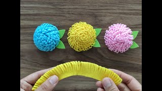 Keçeden Çok Kolay Çiçek Yapımı  DIY Felt Flowers [upl. by Uohk]