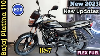 2023 Bajaj Platina 110 Review  BS7 E20  Price amp Mileage  Best Mileage Bike [upl. by Deutsch]