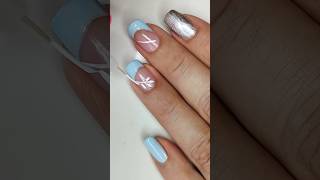 Uñas Azules Hermosas 💙 naildesing naildesign trending nailsdesing nailart diseñosdeuñas [upl. by Ileyan]