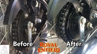 How to clean the Chain and oiling for your Royal Enfield Bike  lubrication  Bullet [upl. by Nalod920]