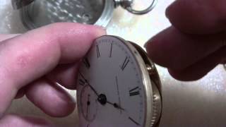 How I repair rotating pocket watch movement in case Waltham [upl. by Ailhad]