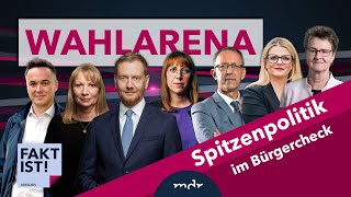 Wahlarena Sachsen Die Spitzenkandidatinnen und kandidaten  Fakt ist  MDR [upl. by Coe]