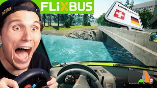 Schnellster FLIXBUS fällt in SCHWEIZER FLUSS  Fernbus Simulator [upl. by Lledroc645]