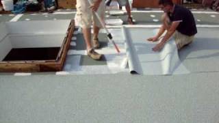 Roof Deck  IB Deck Shield flat roof installation [upl. by Cirtemed47]