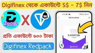 5  10 Ton Redpack  New Instant Payment Airdrop  Digifinex Exchange Event  New Exchange Loot [upl. by Landa162]