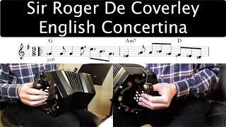 Sir Roger De Coverley  English Concertina Performance With Acoustic Guitar Accompaniment [upl. by Calendre490]