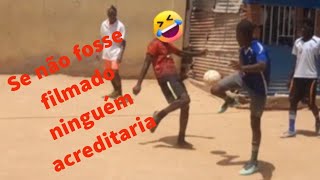 Hablidades incríveis no futebol de rua Angolano [upl. by Eugenia]