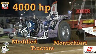 Radial Engine power in Italy  Tractor Pulling Montichiari modifieds [upl. by Garvy84]