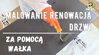 renowacja naprawa malowanie drzwi wejściowych za pomocą wałka [upl. by Copeland360]