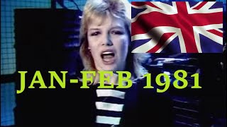 UK Single Charts  JanuaryFebruary 1981 [upl. by Rachele]