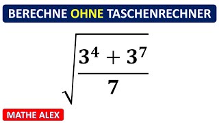 Berechne ohne Taschenrechner  Wurzelgesetze  Wurzeln vereinfachen  Mathe Alex [upl. by Nanete]