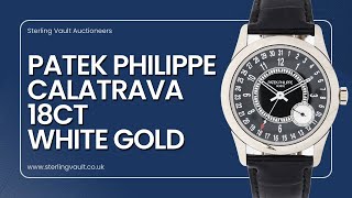 Patek Philippe Calatrava 18ct White Gold Ref6006G001 [upl. by Lleirbag601]