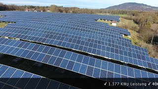 VR EnergieGenossenschaft Oberbayern Südost eG  PhotovoltaikFreiflächenanlage FreilassingEham 4K [upl. by Odrawde]