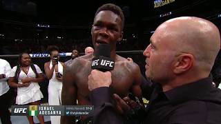 UFC 236 Israel Adesanya Octagon Interview [upl. by Bendite]