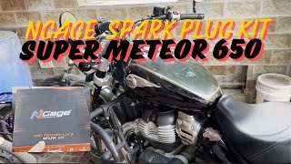 NGK Spark Plug kit for Super Meteor 650 [upl. by Drolet]