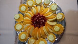 SLICING and DECORATING FRUITS apple orange Banana shortvideo viralvideo [upl. by Lohse]