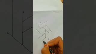 easy 3d star drawing stepstep youtubeshorts art short [upl. by Ancell]