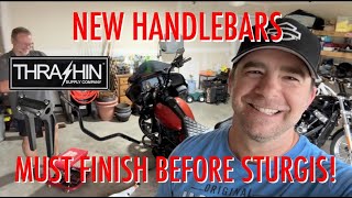 Installing Thrashin Supply Riser and Bars on my 2024 Road Glide for Sturgis [upl. by Ecar]