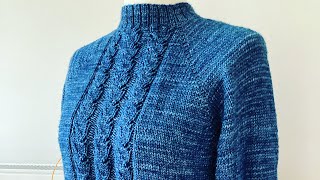 RVO Pullover mit Lacemuster stricken  denimlovepullover [upl. by Tierney]