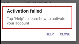 Viber Fix activation failed Problem  Viber activation failed  Viber failed on activation [upl. by Ennovehs932]