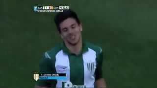 Gol de Simeone Banfield 2  Crucero del Norte 0 Fecha 25 Primera División 2015 FPT [upl. by Proudman]