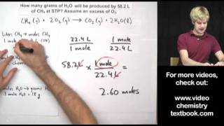 Gas Stoichiometry Equations Part 1 [upl. by Giah933]