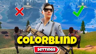 The Best  COLORBLIND MODE  In Fortnite Chapter 5  Make Your Game Look 10X Better [upl. by Yenitirb871]